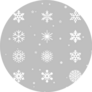 Snowflakes On Grey Pattern Sticker