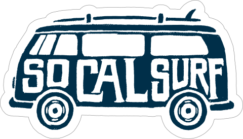 SO Cal Surf Surfing Sticker - 50+ Color Options!