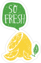 So Fresh Lemon Sticker