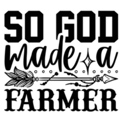 So God Made A Farmer Sticker