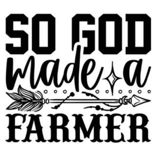 So God Made A Farmer Sticker