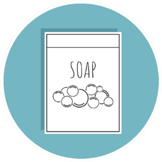 Soap Powder Dry Cleaning Icon Cute Sticker