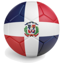 Soccer Ball Dominican Republic Sticker
