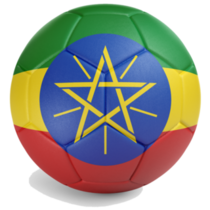 Soccer Ball Ethiopia Sticker