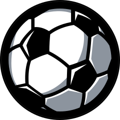 Soccer Ball with Highlights Sticker