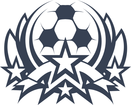 Soccer Ball With Stars Design Sticker