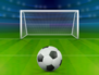 Soccer Goal on Green Field Sticker