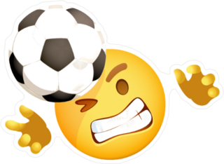 Soccer Headbutt Emoji Sticker