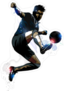 Soccer Player In Action Sticker