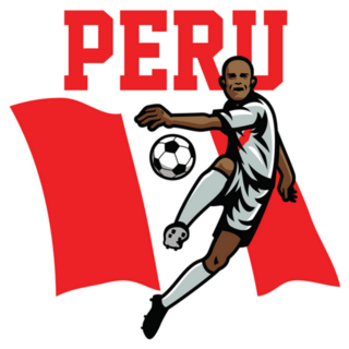 Soccer Player Of Peru Flag Sticker