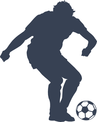 Soccer Player Practicing Sticker