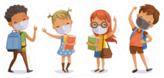 Social Distancing Kids Sticker