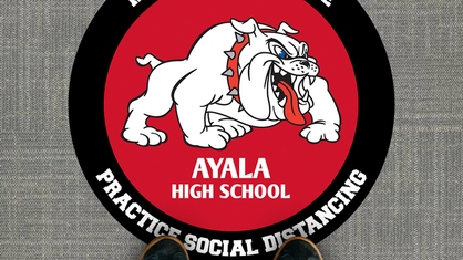 Social Distancing Mascot Floor Sticker