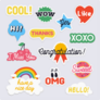 Social Network Sticker Sheet