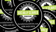 Socially Geared Custom Circle Stickers