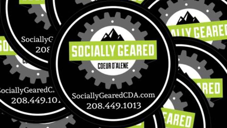Socially Geared Custom Circle Stickers
