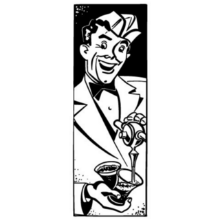 Soda Retro 1950s Illustration Sticker