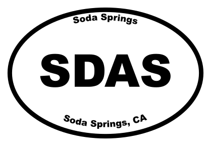 Soda Springs Oval Sticker