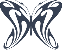 Soft Butterfly In Flames Sticker