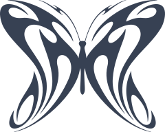 Soft Butterfly In Flames Sticker