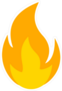 Soft Glowing Flame Sticker