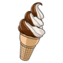 Soft Serve Ice Cream Swirl Sticker