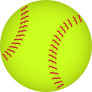 Softball Full Color Sticker