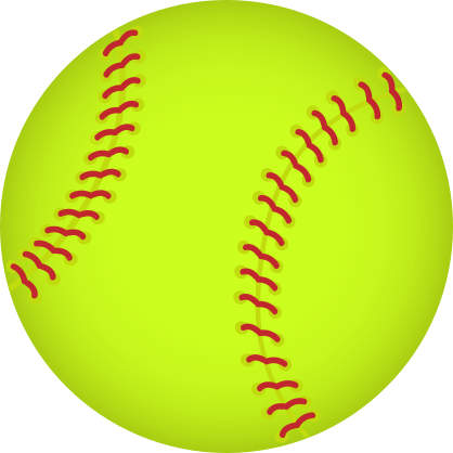 Softball Full Color Sticker