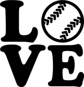 Softball Love Sticker