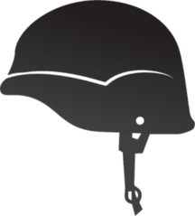 Soldier Helmet Icon Sticker