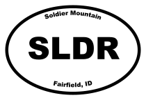Soldier Mountain Oval Sticker