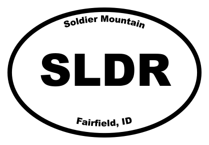 Soldier Mountain Oval Sticker