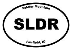 Soldier Mountain Oval Sticker