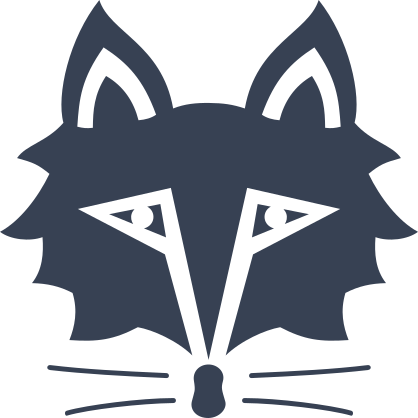 Solemn Fox Face Sticker