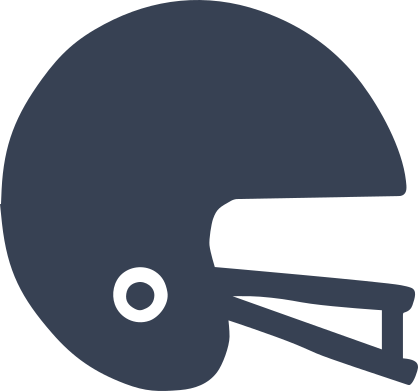 Solid Football Helmet Sticker