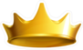 Solid Golden Crown Sticker