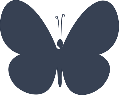 Solid Round Butterfly Sticker
