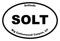 Solitude Oval Sticker