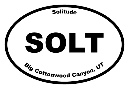 Solitude Oval Sticker
