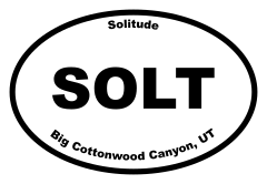 Solitude Oval Sticker