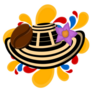 Sombrero Vueltiao With Coffee Bean Colombia Sticker