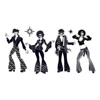 Soul Party Time 70s Dancers Sticker