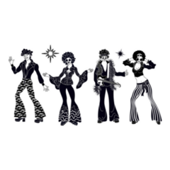 Soul Party Time 70s Dancers Sticker