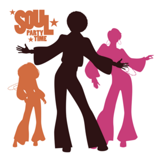 Soul Party Time 70s Theme Sticker