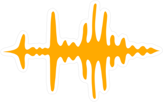 Sound Waves Sticker