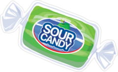 Sour Apple Candy Sticker
