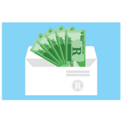 South African Rand Banknotes Sticker