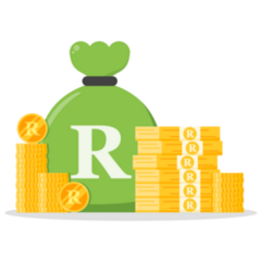 South African Rand Bundle Sticker