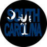 South Carolina Circle With Flag Sticker