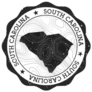 South Carolina Outdoor Stamp Round Sticker